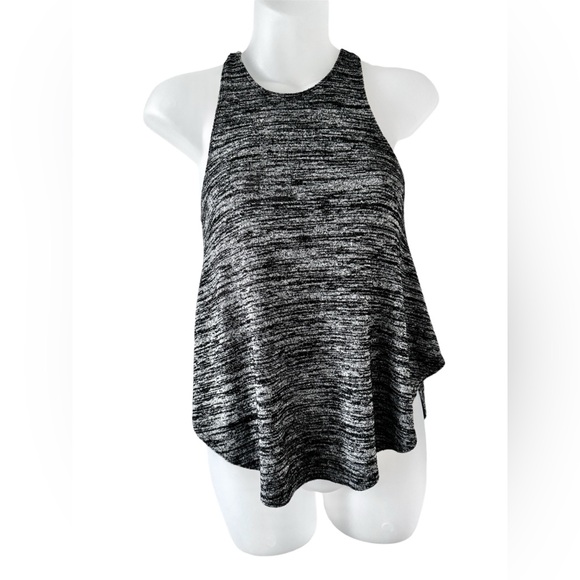 ARITZIA WILFRED FREE Burnette Tank Swing Top Racerback Black & Gray XXS - Picture 1 of 11